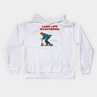 Long life scootering Kids Hoodie